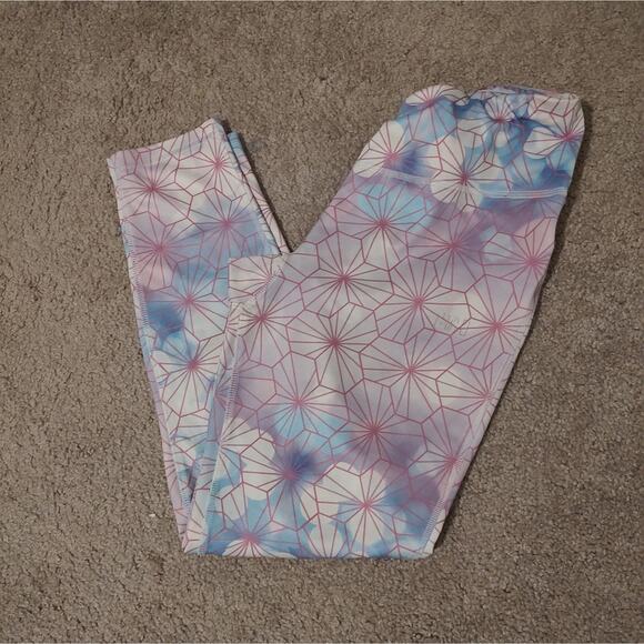 Helly Hansen VTR X-Cool Pastel Geometric Print 7/8 Leggings Size Medium - Picture 7 of 11